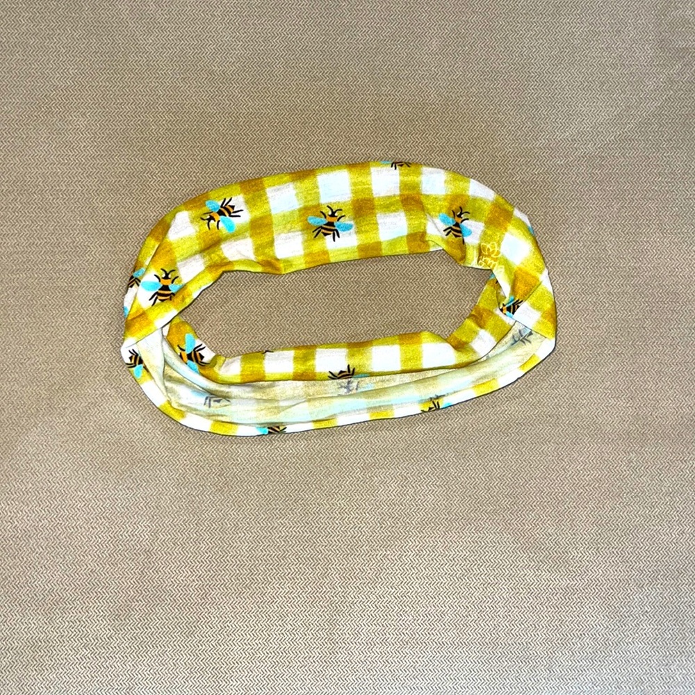 Plaid Bee Headband